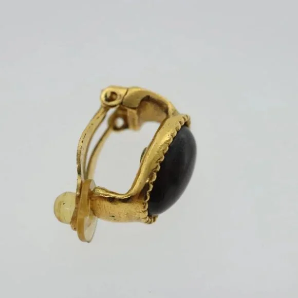 CHANEL Earring metal Gold Tone CC